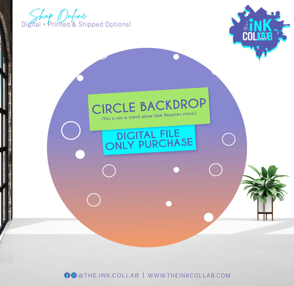 Circle Backdrop (Self Print)